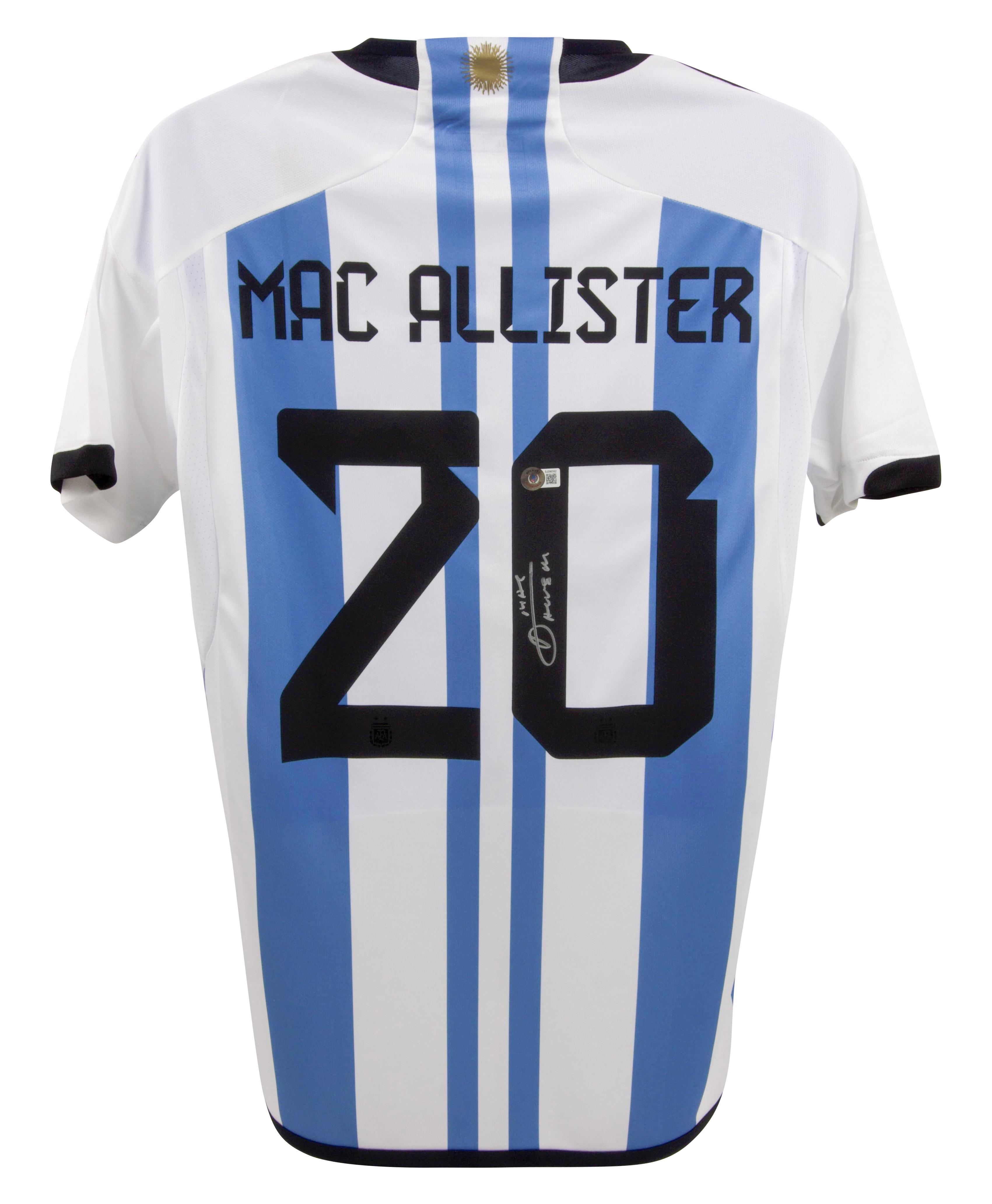 Alexis Mac Allister Signed Argentina Jersey (Beckett) at PristineAuction.com Alexis Mac Allister Signed Argentina Jersey (Beckett) at PristineAuction.com