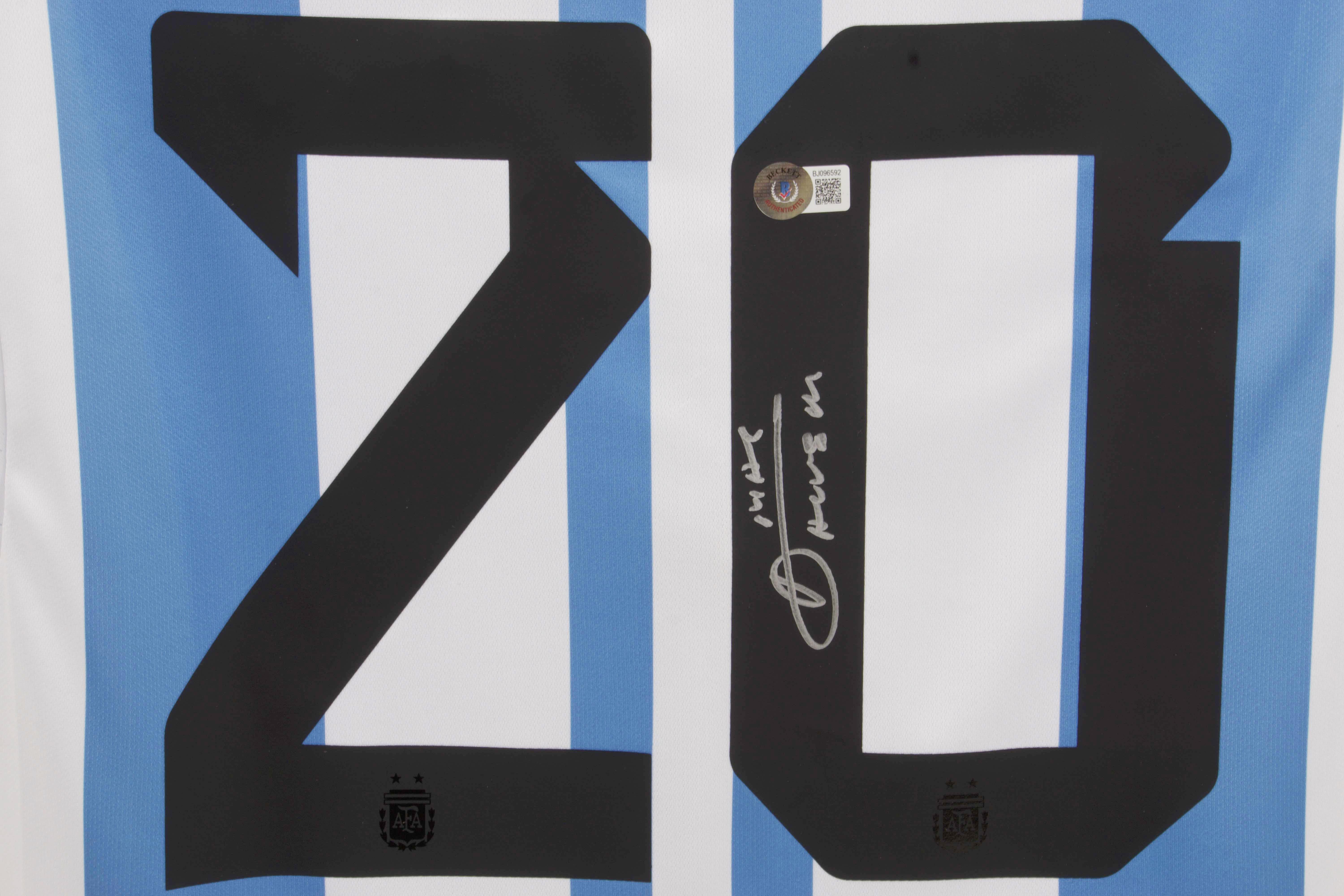 Alexis Mac Allister Signed Argentina Jersey (Beckett) at PristineAuction.com Alexis Mac Allister Signed Argentina Jersey (Beckett) at PristineAuction.com