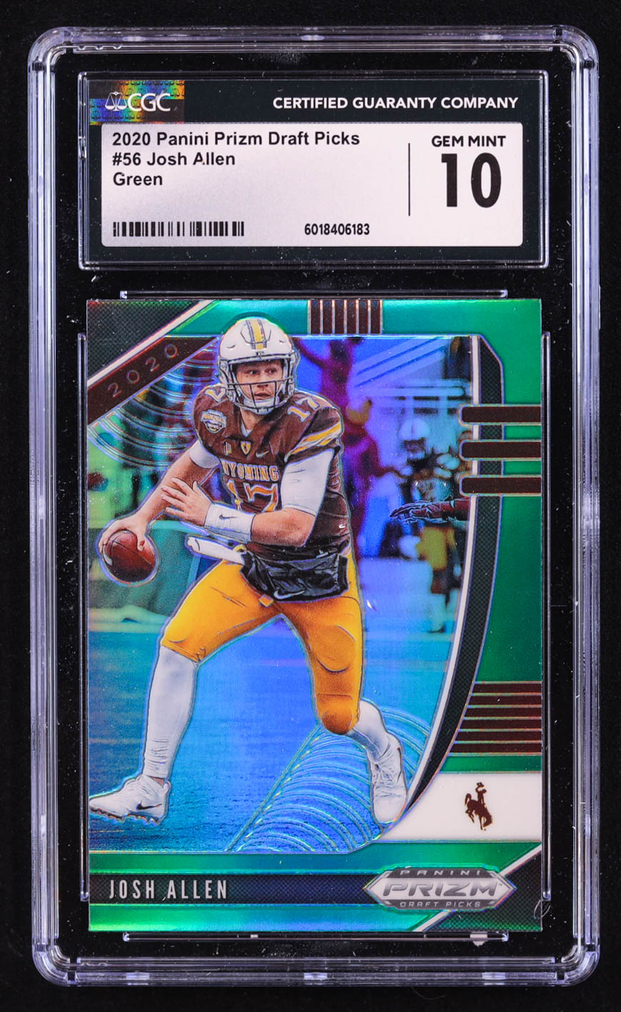 Josh Allen 2020 Panini Prizm Draft Picks Prizms Green #56 (CGC 10) at PristineAuction.com Josh Allen 2020 Panini Prizm Draft Picks Prizms Green #56 (CGC 10) at PristineAuction.com