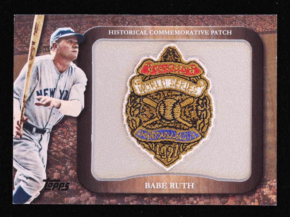 Babe Ruth 2009 Topps Legends Commemorative Patch #LPR2 / 1927 World Series at PristineAuction.com Babe Ruth 2009 Topps Legends Commemorative Patch #LPR2 / 1927 World Series at PristineAuction.com