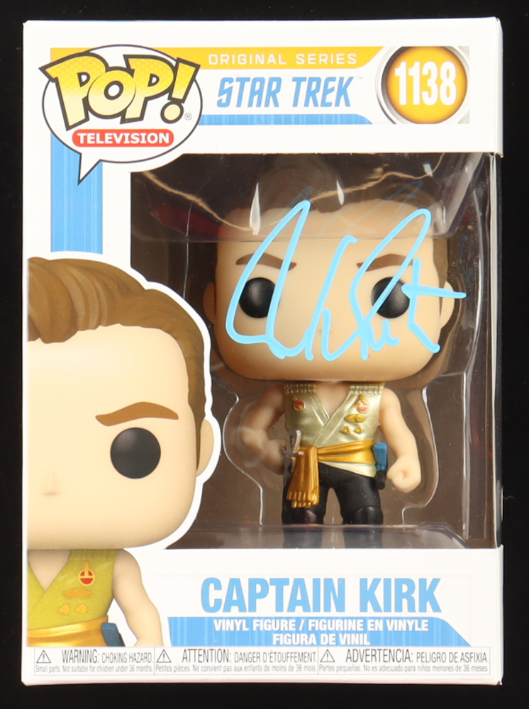 William Shatner Signed "Star Trek" #1138 Captain Kirk Funko Pop! Vinyl Figure (JSA) at PristineAuction.com William Shatner Signed "Star Trek" #1138 Captain Kirk Funko Pop! Vinyl Figure (JSA) at PristineAuction.com
