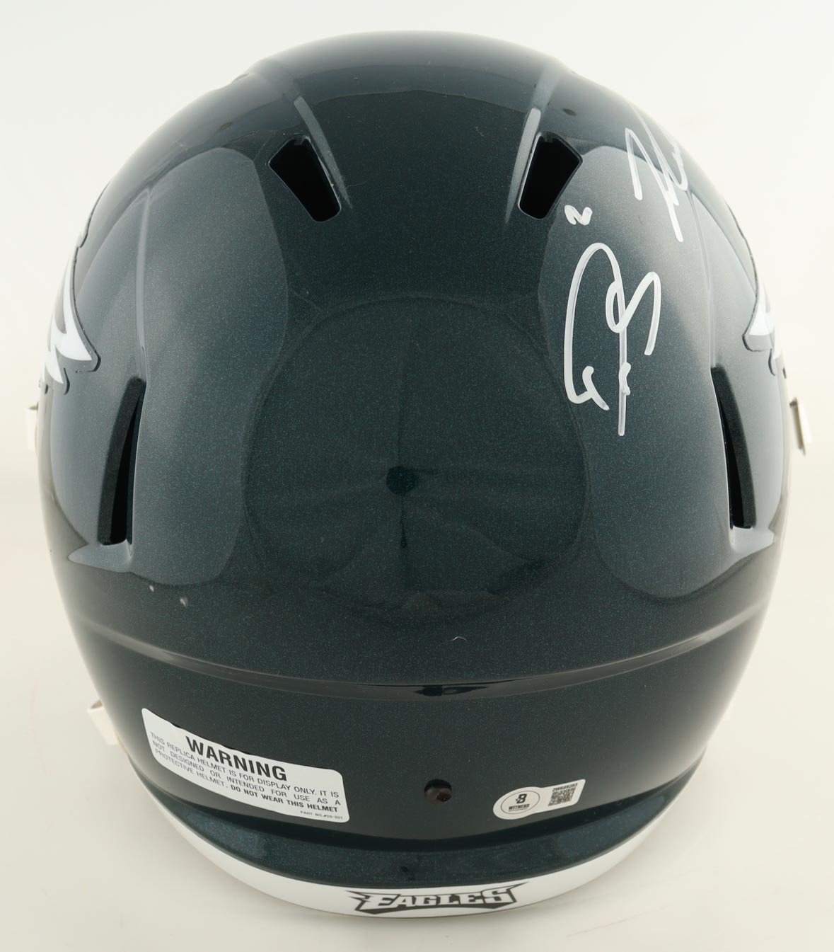 Darius Slay, Brandon Graham & Jalen Carter Signed Eagles Full-Size Speed Helmet (Beckett) at PristineAuction.com Darius Slay, Brandon Graham & Jalen Carter Signed Eagles Full-Size Speed Helmet (Beckett) at PristineAuction.com