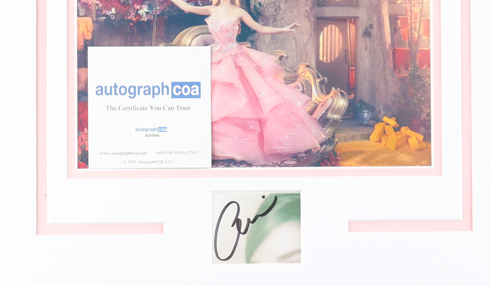 Ariana Grande Signed "Wicked" Custom Matted Cut (ACOA) at PristineAuction.com Ariana Grande Signed "Wicked" Custom Matted Cut (ACOA) at PristineAuction.com