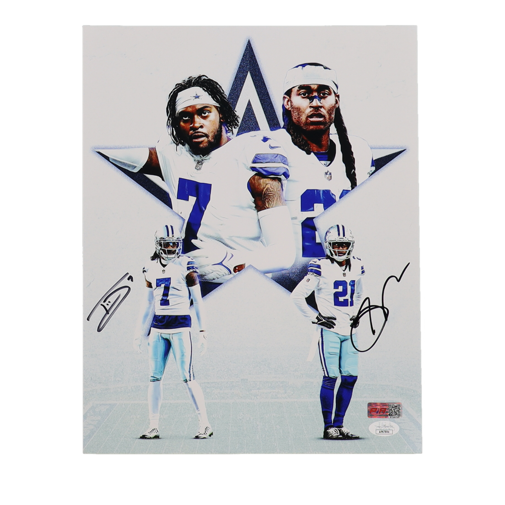Stephon Gilmore & Trevon Diggs Signed Cowboys 11x14 Photo (JSA & PIA) at PristineAuction.com