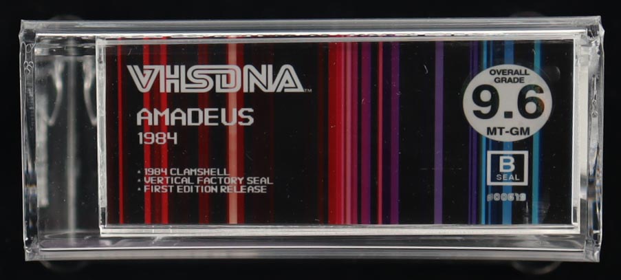 1984 "Amadeus" First Edition VHS Tape (Beckett 9.6) at PristineAuction.com 1984 "Amadeus" First Edition VHS Tape (Beckett 9.6) at PristineAuction.com