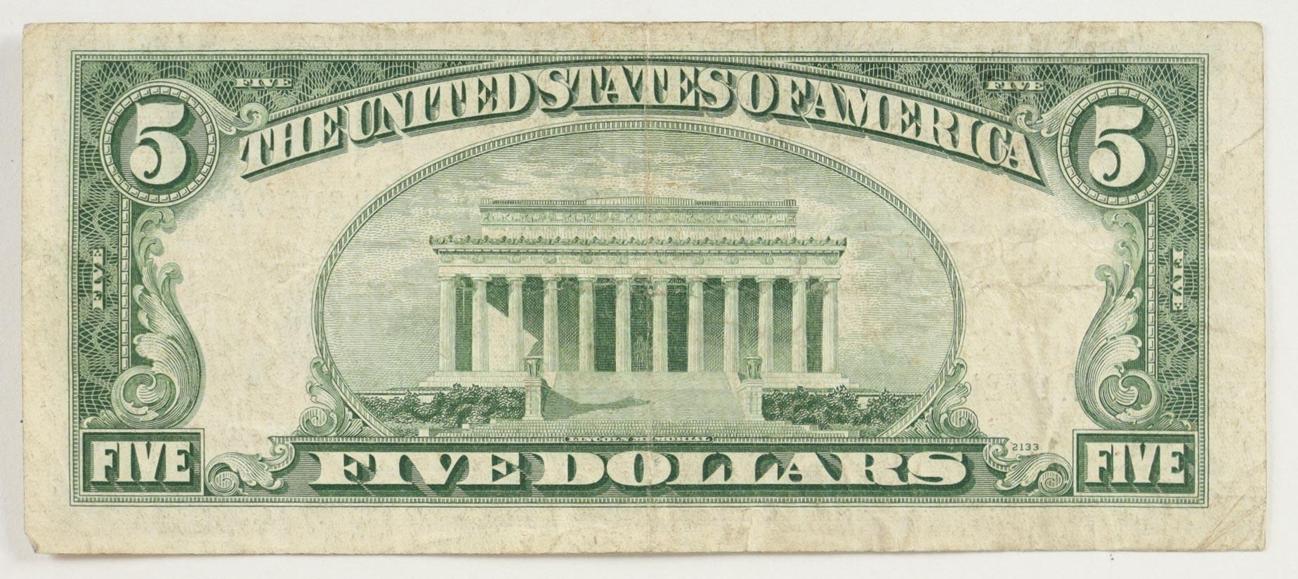 1953 U.S. $5 Five Dollars Legal Tender Note - Blue Seal at PristineAuction.com 1953 U.S. $5 Five Dollars Legal Tender Note - Blue Seal at PristineAuction.com