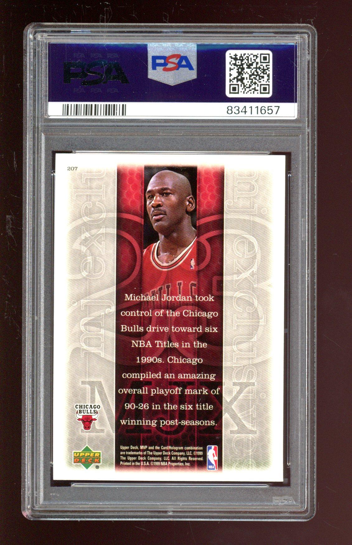 Michael Jordan 1999 Upper Deck MVP #207 (PSA 9) at PristineAuction.com Michael Jordan 1999 Upper Deck MVP #207 (PSA 9) at PristineAuction.com