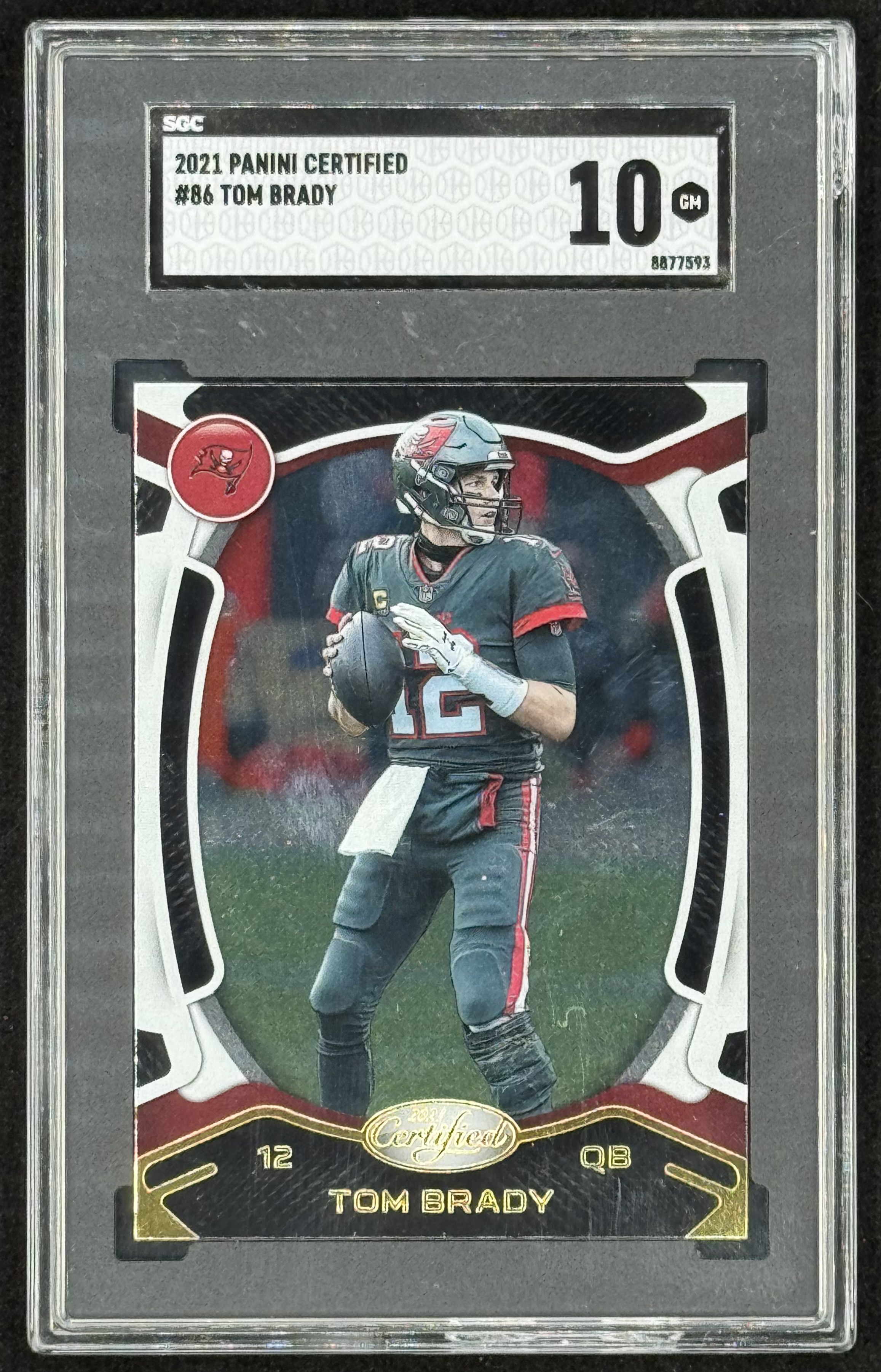 Tom Brady 2021 Panini Certified #86 (SGC 10) at PristineAuction.com Tom Brady 2021 Panini Certified #86 (SGC 10) at PristineAuction.com