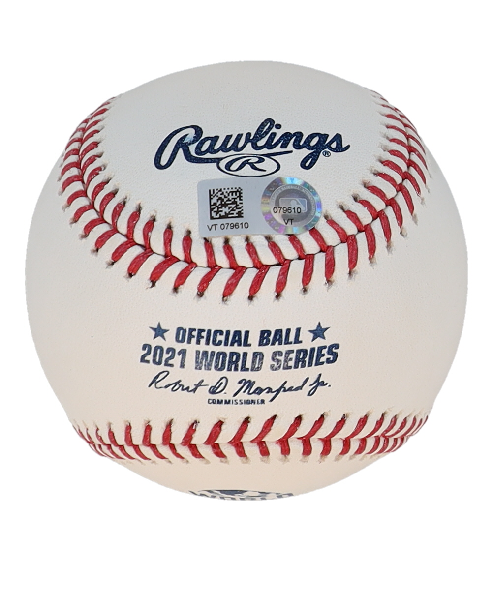 Dansby Swanson Signed 2021 World Series Baseball (MLB) at PristineAuction.com Dansby Swanson Signed 2021 World Series Baseball (MLB) at PristineAuction.com