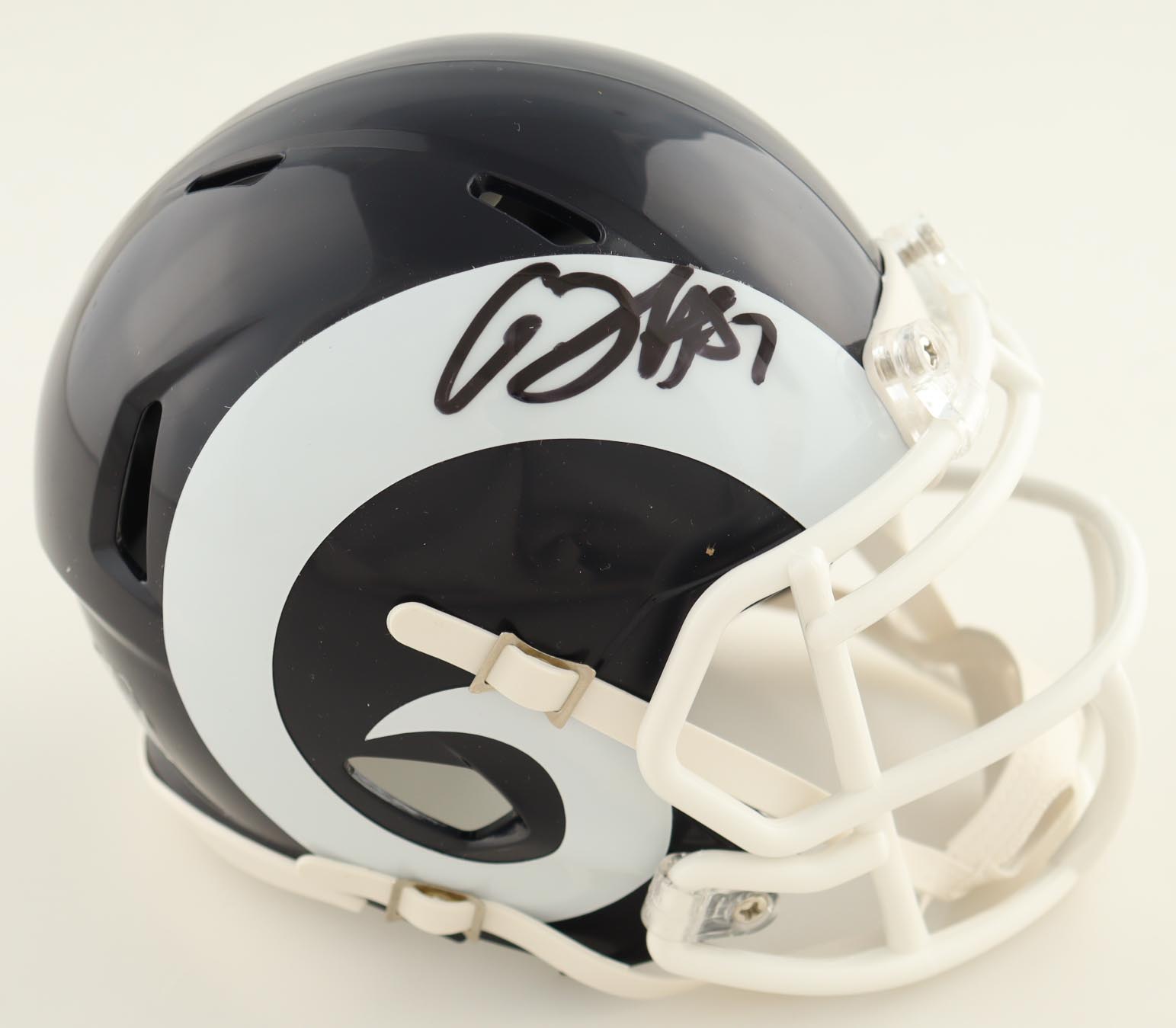 Gerald Everett Signed Rams Speed Mini Helmet (JSA) at PristineAuction.com Gerald Everett Signed Rams Speed Mini Helmet (JSA) at PristineAuction.com