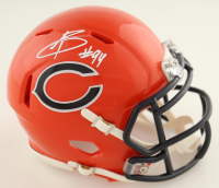 Austin Booker Signed Bears Speed Mini Helmet (JSA) at PristineAuction.com