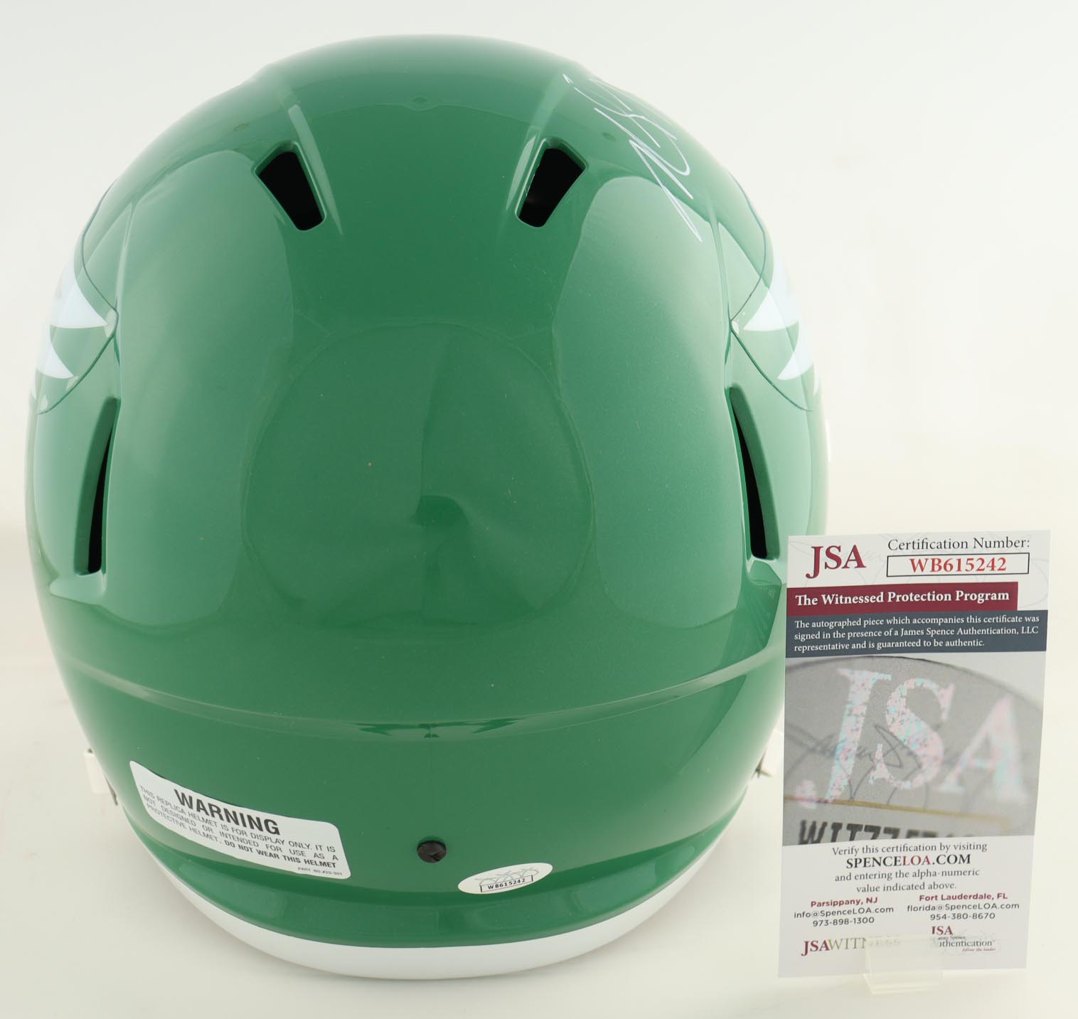 Michael Vick Signed Eagles Throwback Full-Size Speed Helmet (JSA) at PristineAuction.com Michael Vick Signed Eagles Throwback Full-Size Speed Helmet (JSA) at PristineAuction.com