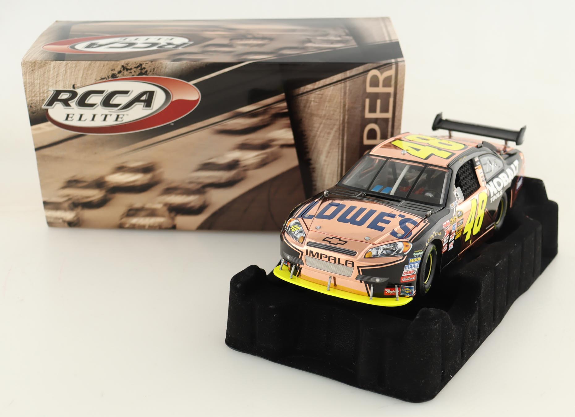 Jimmie Johnson LE #48 Lowe's / Kobalt Tool Elite Copper 2010 Chevrolet 1:24 Diecast Car at PristineAuction.com Jimmie Johnson LE #48 Lowe's / Kobalt Tool Elite Copper 2010 Chevrolet 1:24 Diecast Car at PristineAuction.com