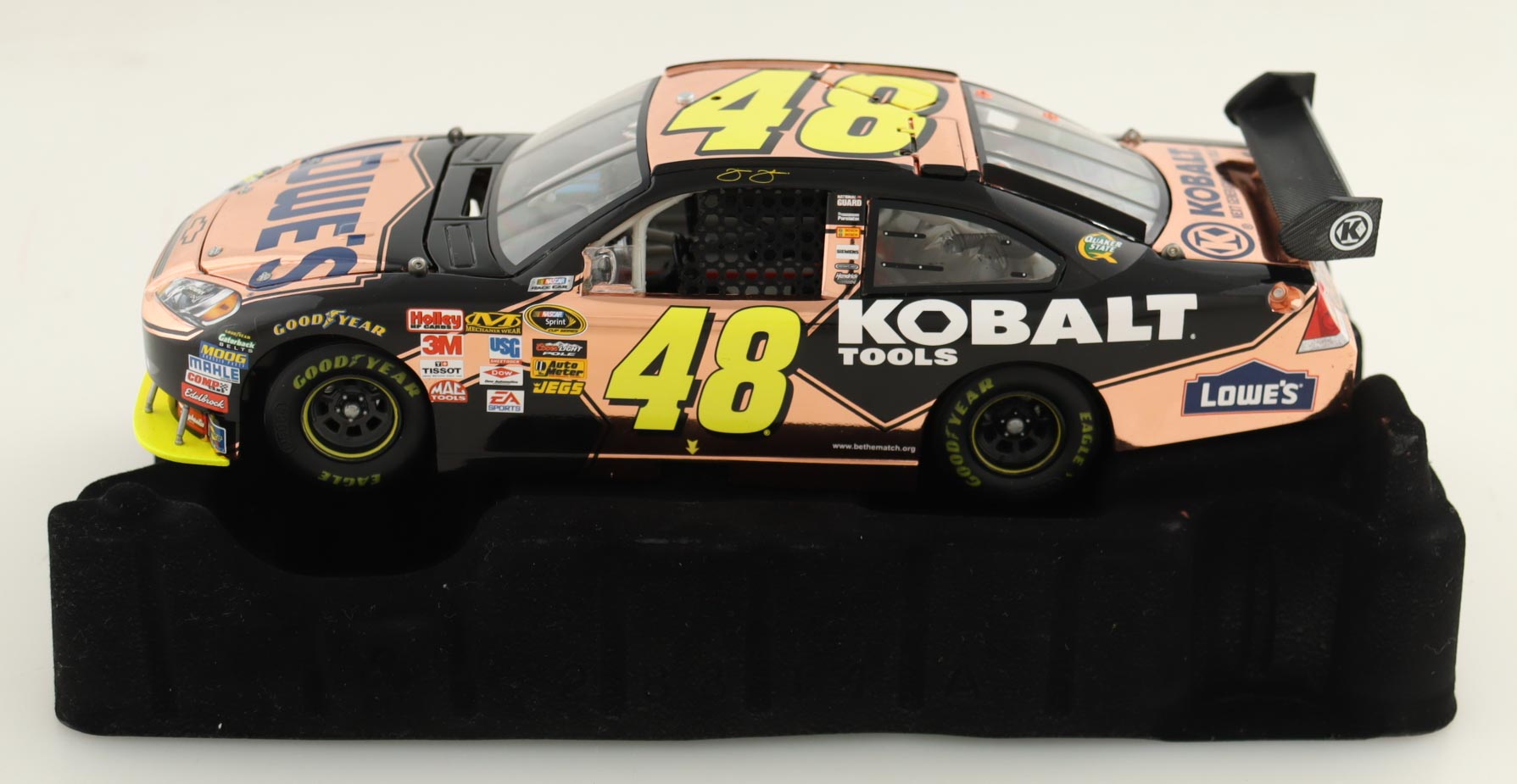 Jimmie Johnson LE #48 Lowe's / Kobalt Tool Elite Copper 2010 Chevrolet 1:24 Diecast Car at PristineAuction.com Jimmie Johnson LE #48 Lowe's / Kobalt Tool Elite Copper 2010 Chevrolet 1:24 Diecast Car at PristineAuction.com