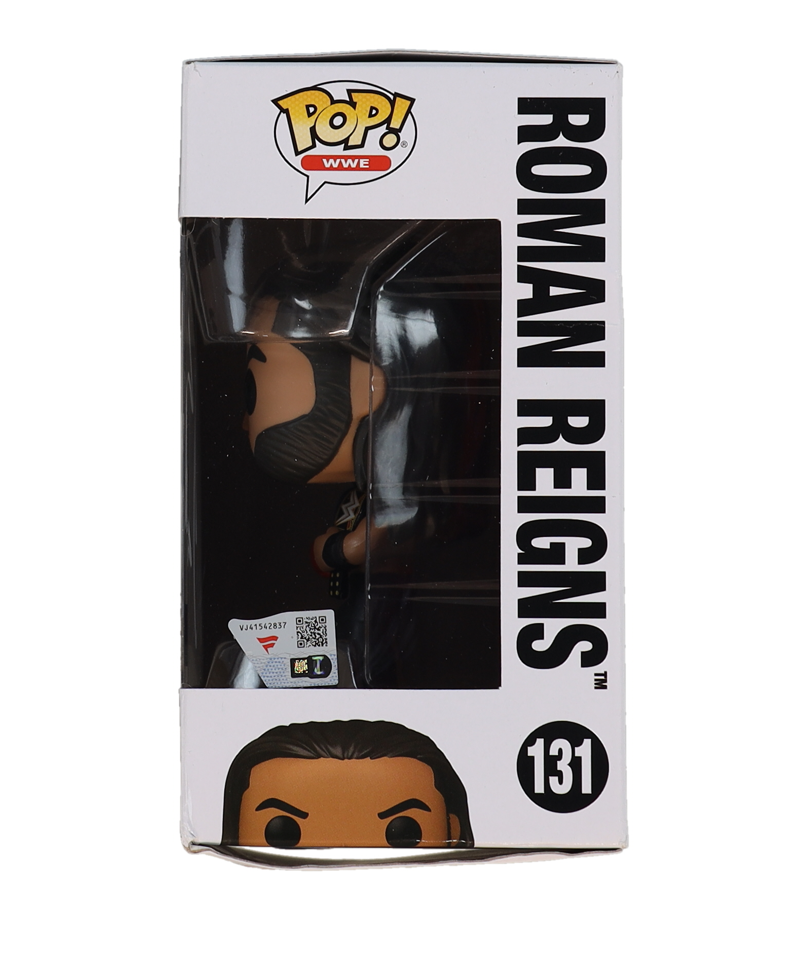 Roman Reigns Signed WWE #131 Funko Pop! Vinyl Figure (Fanatics) at PristineAuction.com Roman Reigns Signed WWE #131 Funko Pop! Vinyl Figure (Fanatics) at PristineAuction.com