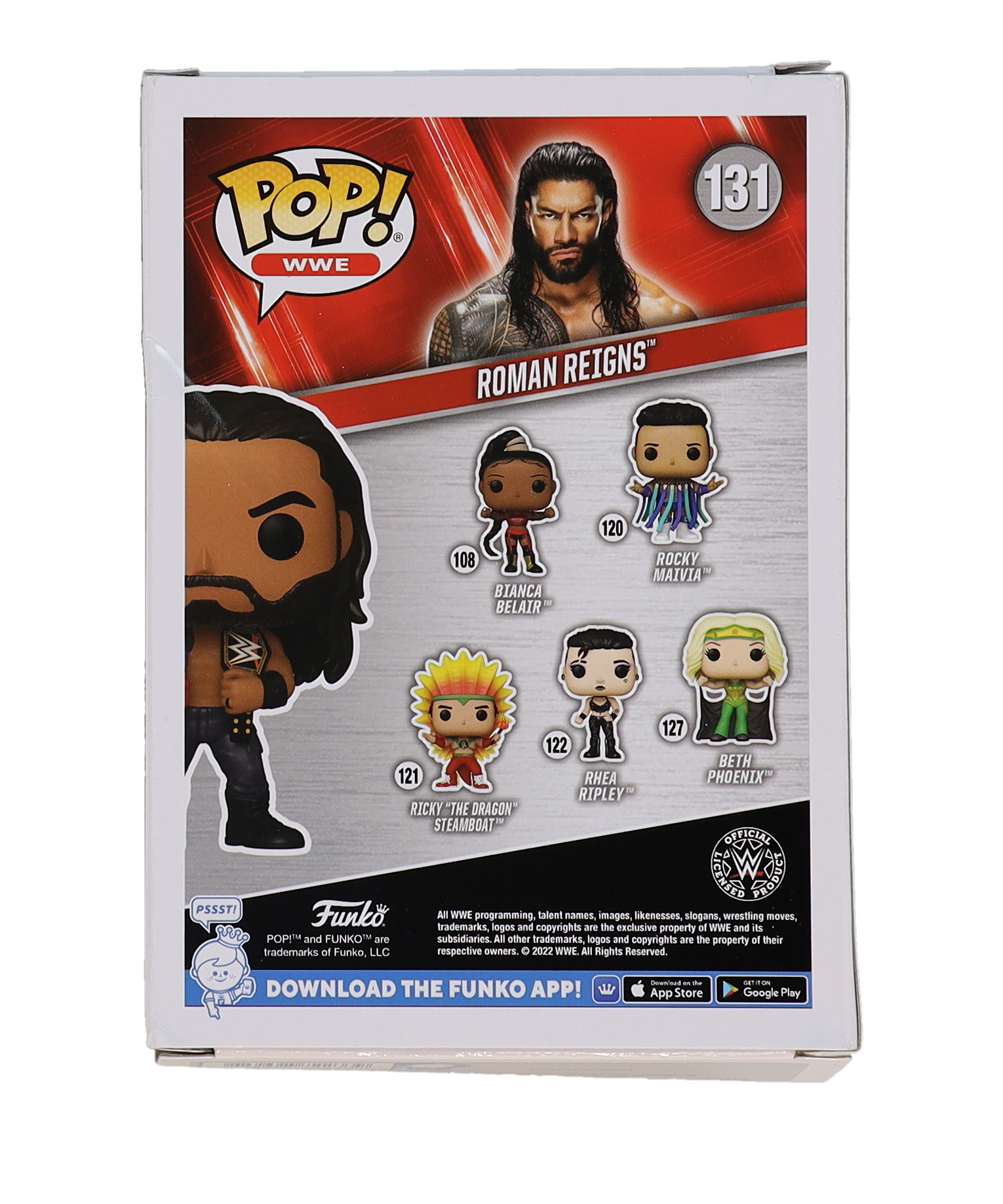 Roman Reigns Signed WWE #131 Funko Pop! Vinyl Figure (Fanatics) at PristineAuction.com Roman Reigns Signed WWE #131 Funko Pop! Vinyl Figure (Fanatics) at PristineAuction.com