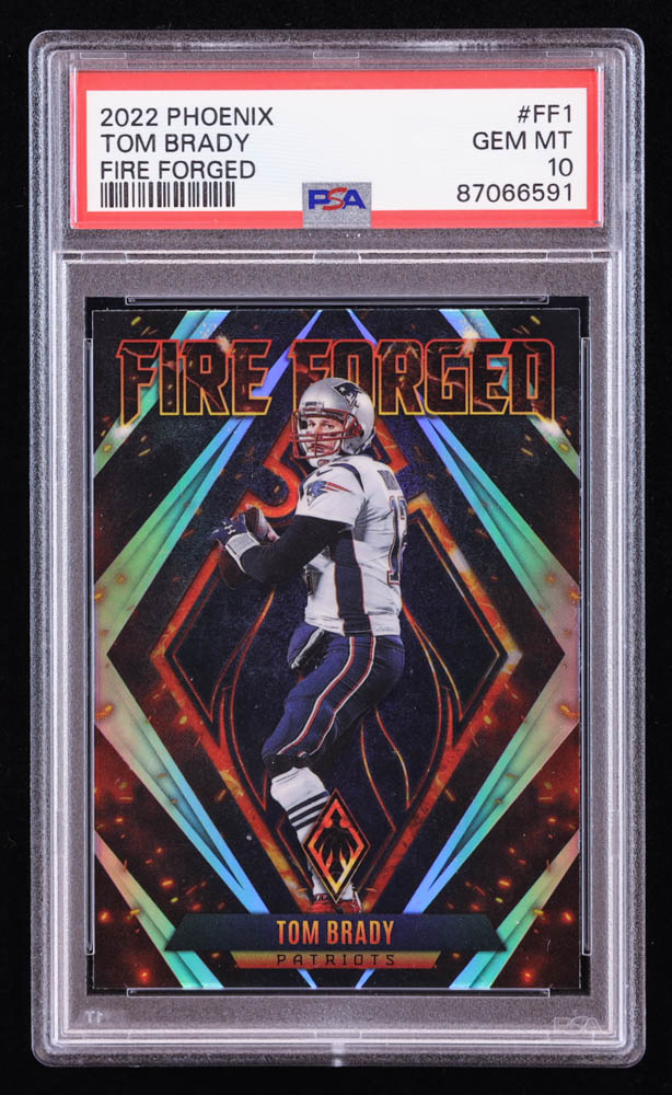 Tom Brady 2022 Panini Phoenix Fire Forged #1 (PSA 10) at PristineAuction.com Tom Brady 2022 Panini Phoenix Fire Forged #1 (PSA 10) at PristineAuction.com