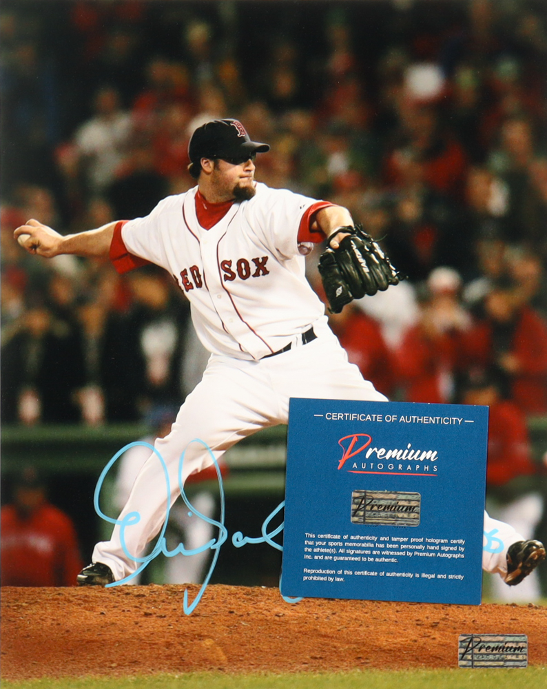 Eric Gagne Signed Red Sox 8x10 Photo Inscribed "07 WS Champs" (Premium Autographs) at PristineAuction.com Eric Gagne Signed Red Sox 8x10 Photo Inscribed "07 WS Champs" (Premium Autographs) at PristineAuction.com