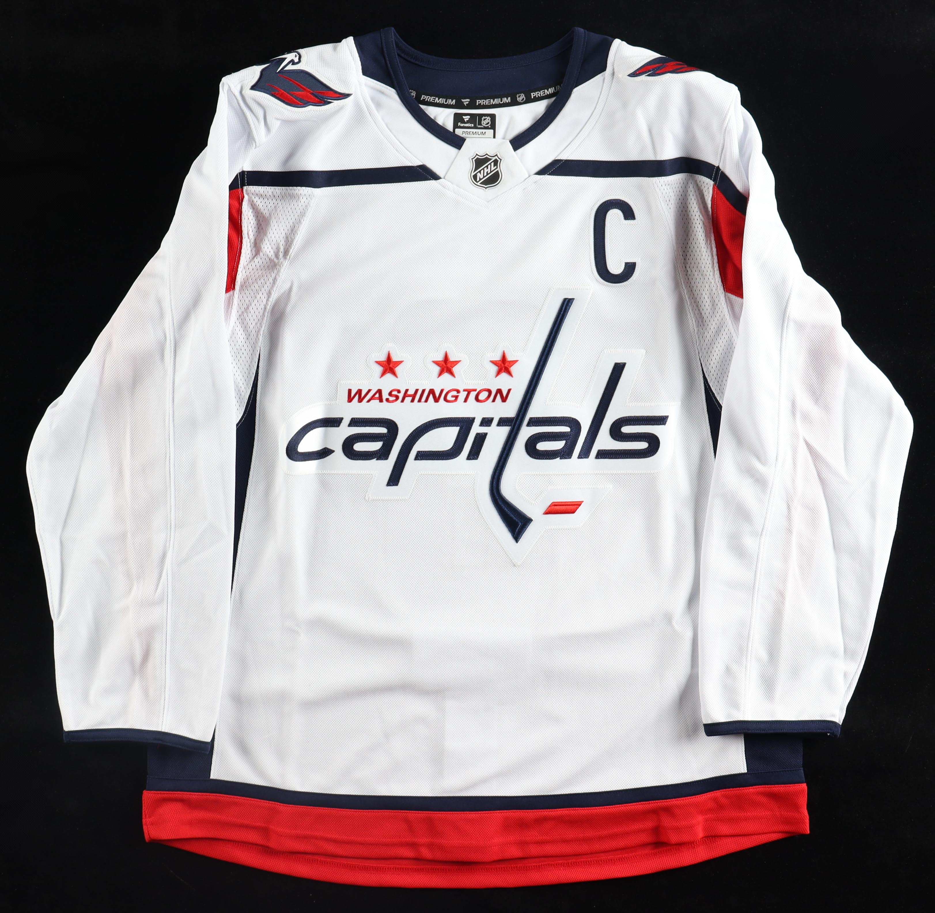 Alexander Ovechkin Signed Capitals Authentic Fanatics "Captain" Jersey Inscribed "9x Rocket Richard Winner" (Fanatics) at PristineAuction.com Alexander Ovechkin Signed Capitals Authentic Fanatics "Captain" Jersey Inscribed "9x Rocket Richard Winner" (Fanatics) at PristineAuction.com
