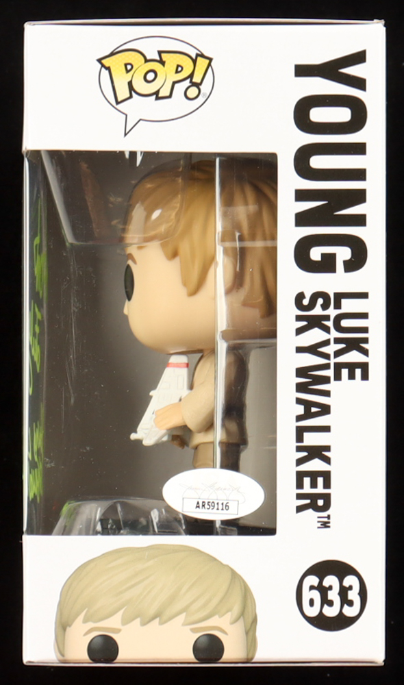 Grant Feely Signed "Star Wars" #633 Young Luke Skywalker Funko Pop! Vinyl Figure Inscribed "Young Luke Skywalker" (JSA) at PristineAuction.com Grant Feely Signed "Star Wars" #633 Young Luke Skywalker Funko Pop! Vinyl Figure Inscribed "Young Luke Skywalker" (JSA) at PristineAuction.com
