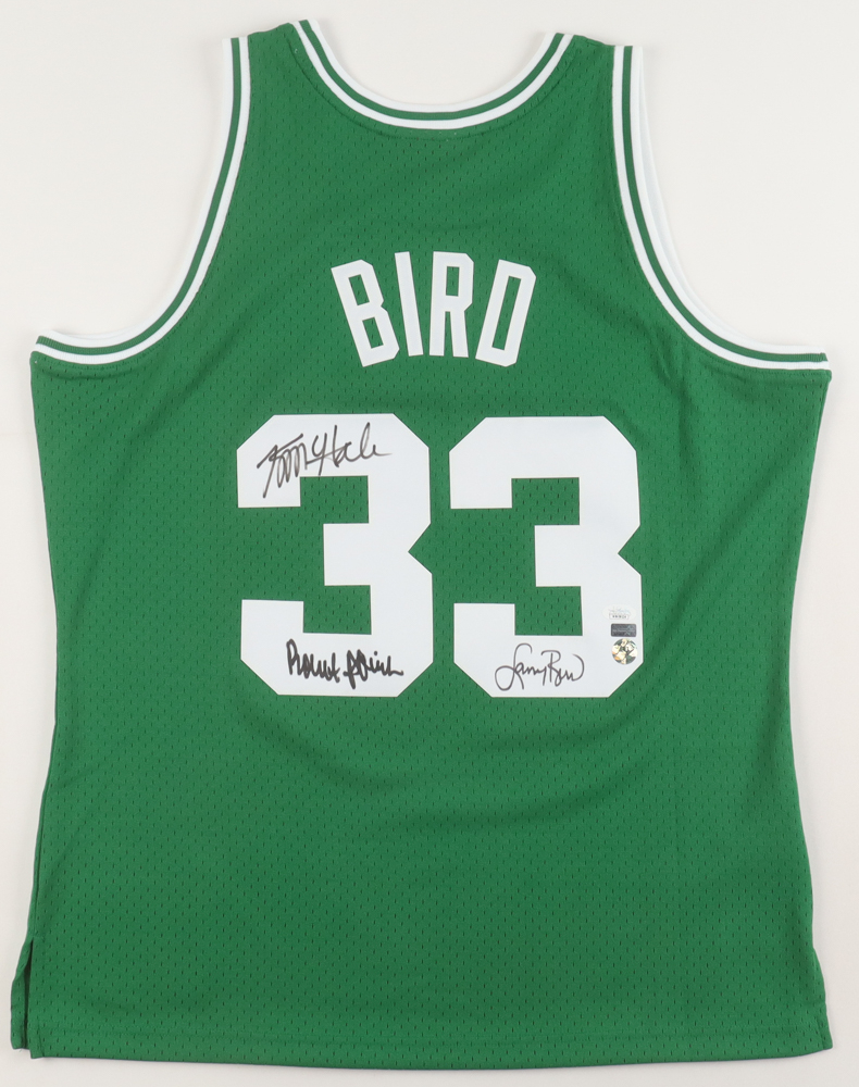Maillot Des Boston Celtics Signé Larry Bird, Kevin McHale, Robert Parish - Certifié JSA, Mitchell & Ness