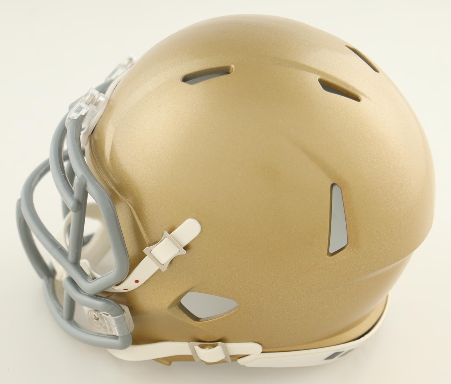 Jack Kiser Signed Notre Dame Fighting Irish Speed Mini Helmet Inscribed "Go Irish!" (JSA) at PristineAuction.com Jack Kiser Signed Notre Dame Fighting Irish Speed Mini Helmet Inscribed "Go Irish!" (JSA) at PristineAuction.com