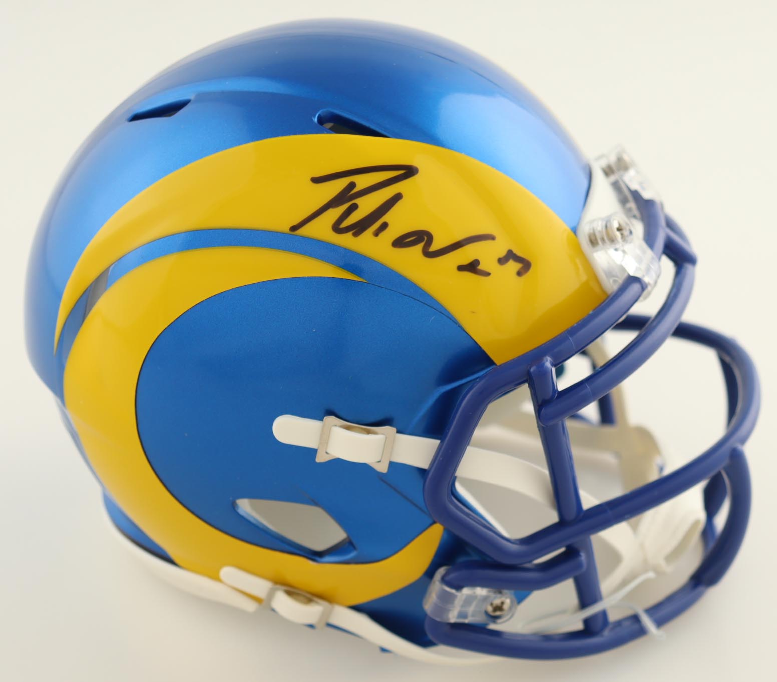 Puka Nacua Signed Rams Speed Mini Helmet (Fanatics) at PristineAuction.com Puka Nacua Signed Rams Speed Mini Helmet (Fanatics) at PristineAuction.com