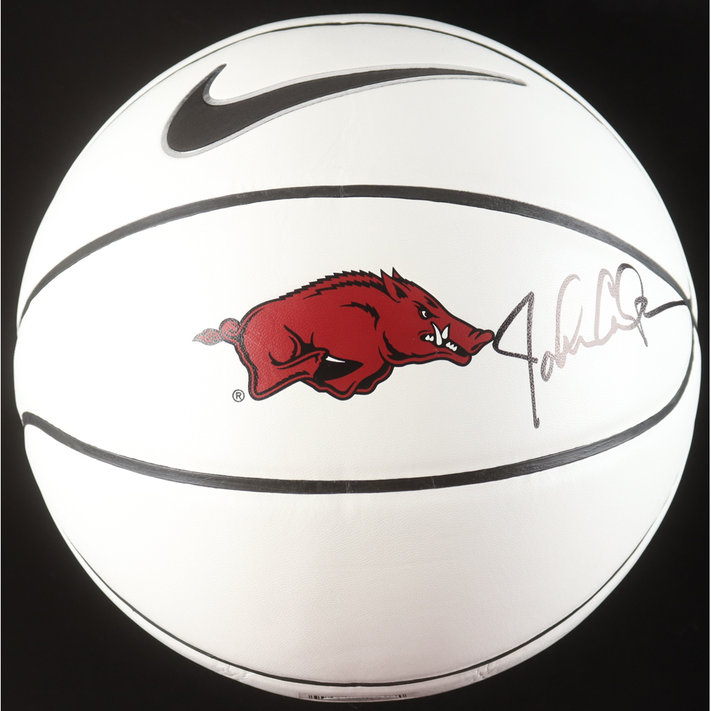 Outhers Logo John Calipari Signed Arkansas Razorbacks Logo Basketball (JSA ...