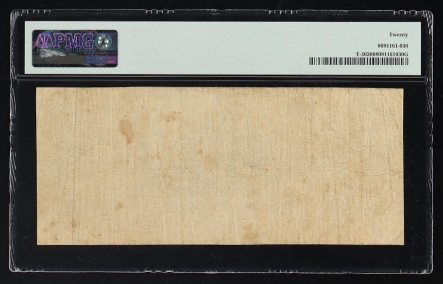 1861 Confederate States of America $5 Note, T-36 (PMG Very Fine 20) at PristineAuction.com 1861 Confederate States of America $5 Note, T-36 (PMG Very Fine 20) at PristineAuction.com
