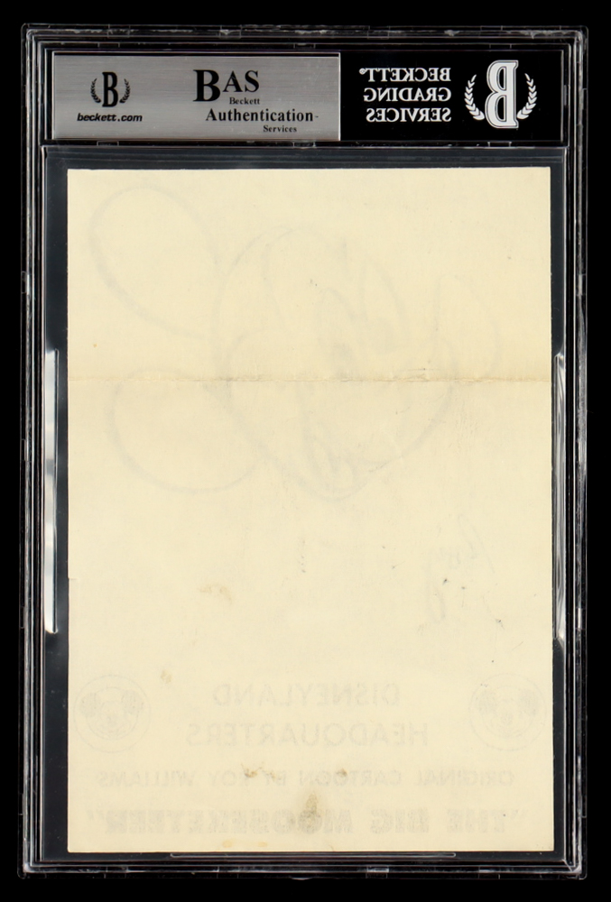 Roy Williams Signed Mickey Mouse Sketch (BAS) at PristineAuction.com Roy Williams Signed Mickey Mouse Sketch (BAS) at PristineAuction.com