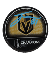 Jonathan Marchessault Signed Golden Knights 2023 Stanley Cup Champions Logo Hockey Puck (Fanatics) at PristineAuction.com