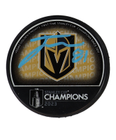 Jonathan Marchessault Signed Golden Knights 2023 Stanley Cup Champions Logo Hockey Puck (Fanatics) at PristineAuction.com