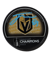 Jonathan Marchessault Signed Golden Knights 2023 Stanley Cup Champions Logo Hockey Puck (Fanatics) at PristineAuction.com
