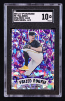Paul Skenes 2024 Leaf Metal Special Release Prized Rookie Crystal Purple #PR7 RC #/15 (SGC 10) at PristineAuction.com