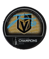 Jonathan Marchessault Signed Golden Knights 2023 Stanley Cup Champions Logo Hockey Puck (Fanatics) at PristineAuction.com