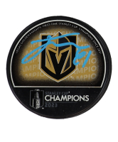 Jonathan Marchessault Signed Golden Knights 2023 Stanley Cup Champions Logo Hockey Puck (Fanatics) at PristineAuction.com