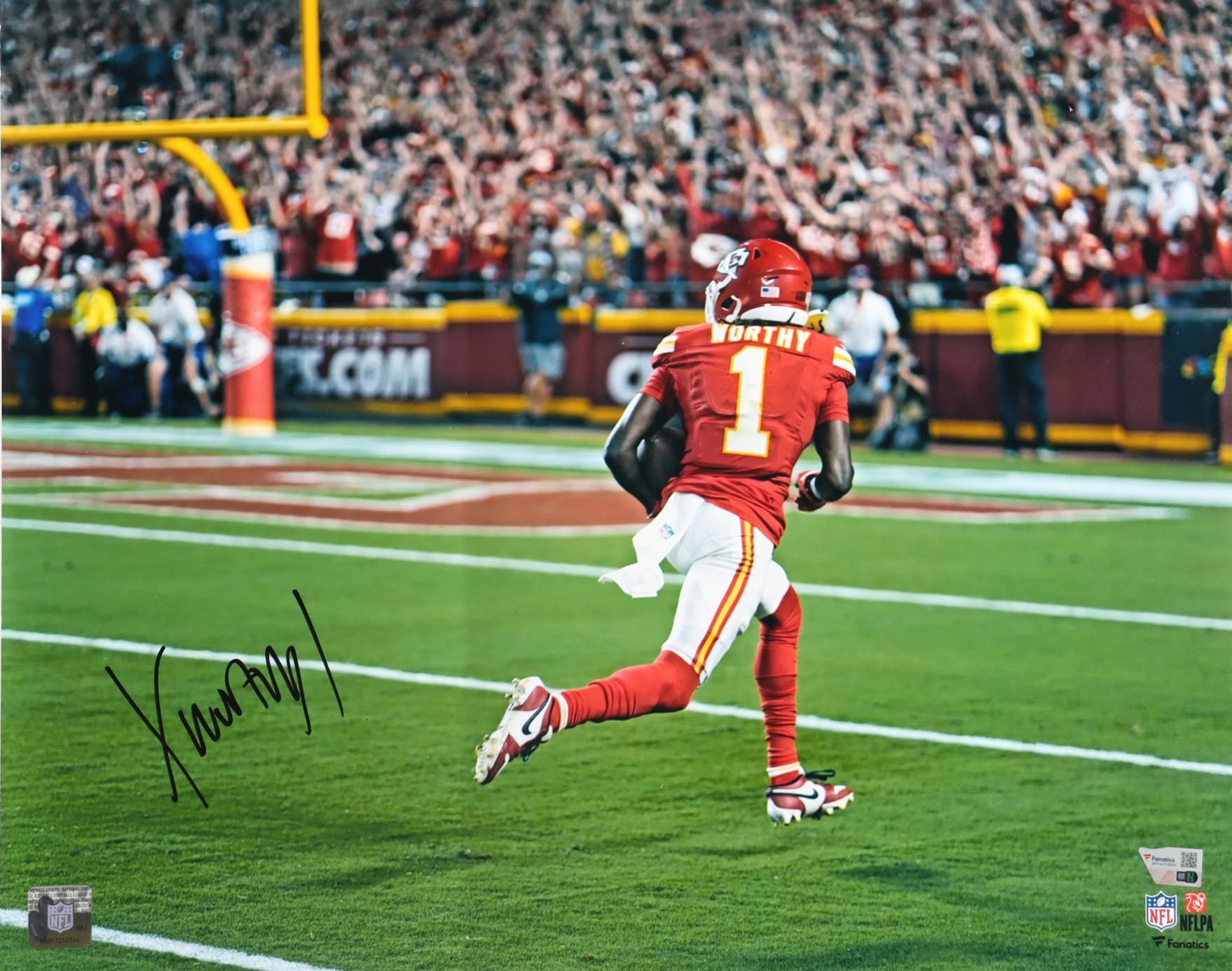 Xavier Worthy Signed Chiefs 16x20 Photo (Fanatics) at PristineAuction.com Xavier Worthy Signed Chiefs 16x20 Photo (Fanatics) at PristineAuction.com