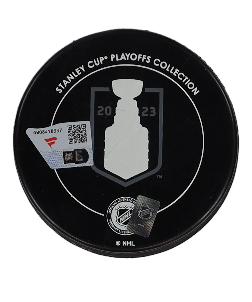 Jonathan Marchessault Signed Golden Knights 2023 Stanley Cup Champions Logo Hockey Puck (Fanatics) at PristineAuction.com Jonathan Marchessault Signed Golden Knights 2023 Stanley Cup Champions Logo Hockey Puck (Fanatics) at PristineAuction.com