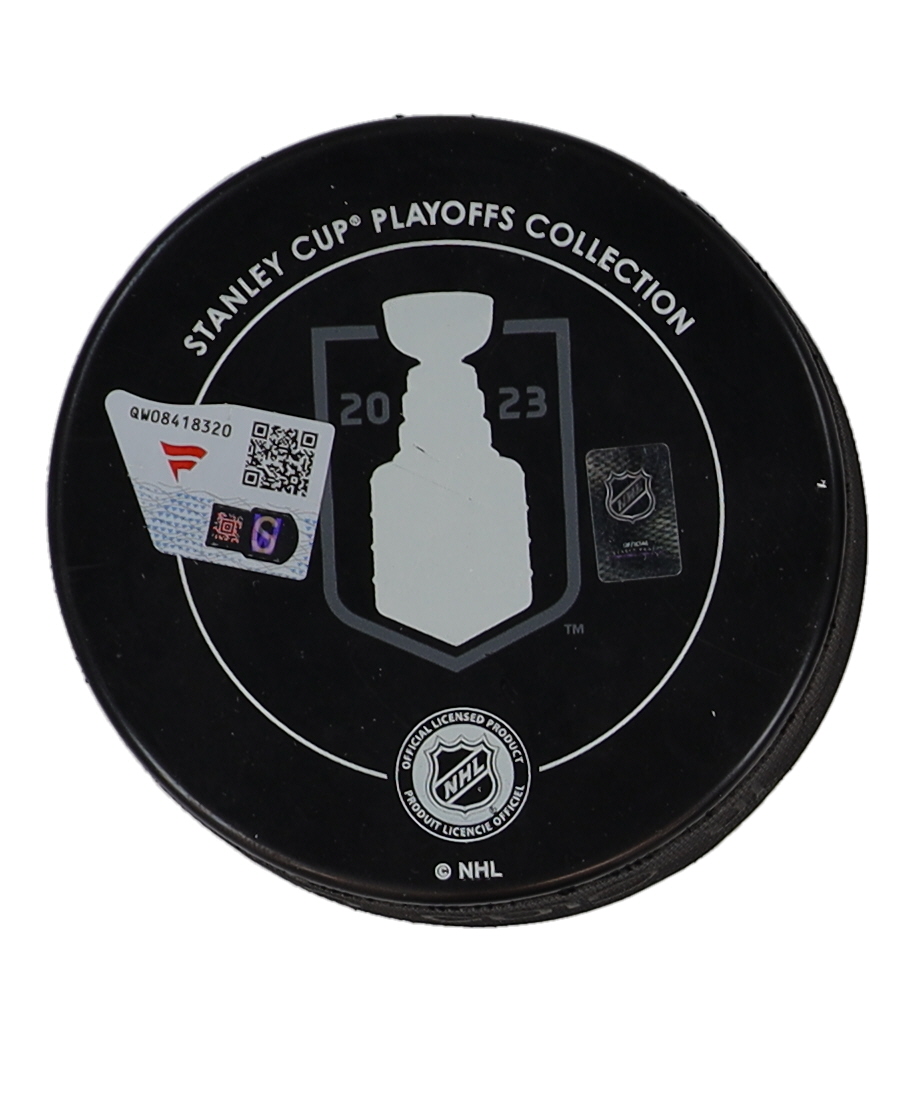Jonathan Marchessault Signed Golden Knights 2023 Stanley Cup Champions Logo Hockey Puck (Fanatics) at PristineAuction.com Jonathan Marchessault Signed Golden Knights 2023 Stanley Cup Champions Logo Hockey Puck (Fanatics) at PristineAuction.com