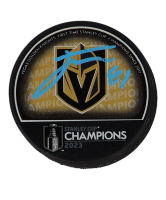 Jonathan Marchessault Signed Golden Knights 2023 Stanley Cup Champions Logo Hockey Puck (Fanatics) at PristineAuction.com