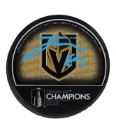 Jonathan Marchessault Signed Golden Knights 2023 Stanley Cup Champions Logo Hockey Puck (Fanatics) at PristineAuction.com