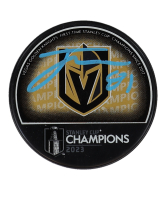 Jonathan Marchessault Signed Golden Knights 2023 Stanley Cup Champions Logo Hockey Puck (Fanatics) at PristineAuction.com