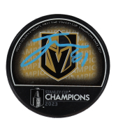 Jonathan Marchessault Signed Golden Knights 2023 Stanley Cup Champions Logo Hockey Puck (Fanatics) at PristineAuction.com