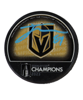 Jonathan Marchessault Signed Golden Knights 2023 Stanley Cup Champions Logo Hockey Puck (Fanatics) at PristineAuction.com