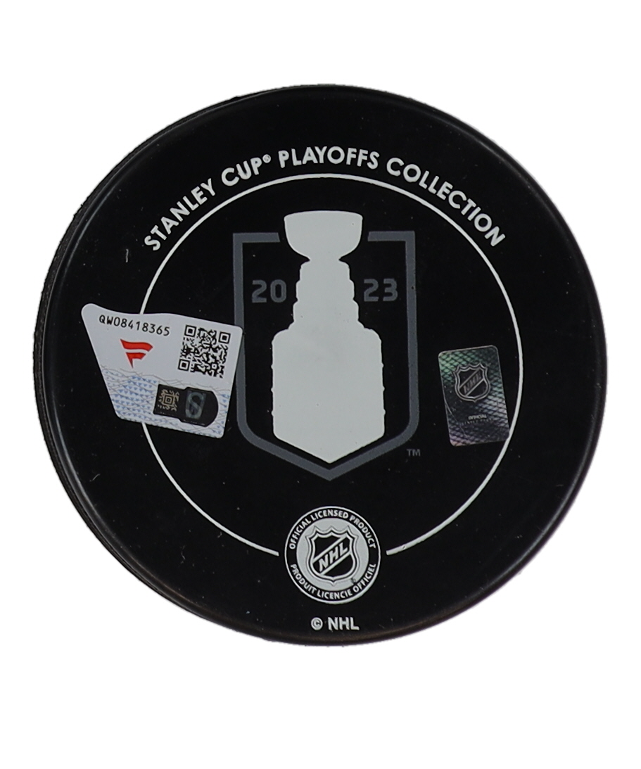 Jonathan Marchessault Signed Golden Knights 2023 Stanley Cup Champions Logo Hockey Puck (Fanatics) at PristineAuction.com Jonathan Marchessault Signed Golden Knights 2023 Stanley Cup Champions Logo Hockey Puck (Fanatics) at PristineAuction.com