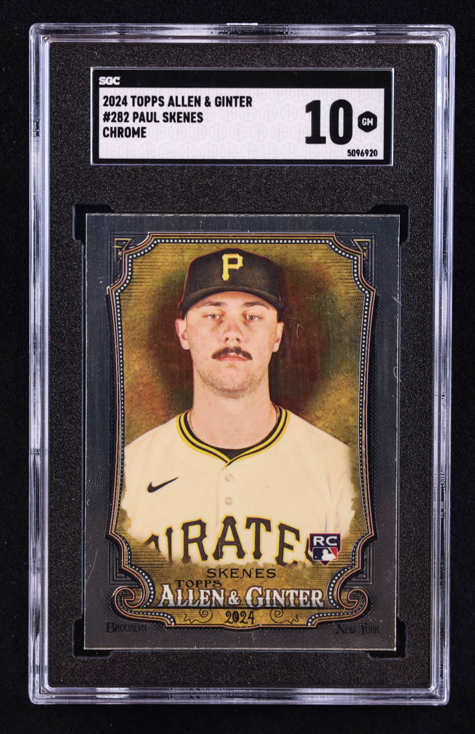 Paul Skenes 2024 Topps Allen and Ginter Chrome #282 RC (SGC 10) at PristineAuction.com Paul Skenes 2024 Topps Allen and Ginter Chrome #282 RC (SGC 10) at PristineAuction.com