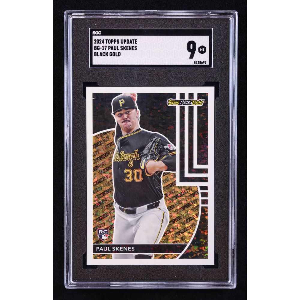 Paul Skenes 2024 Topps Update Black Gold #BG17 RC (SGC 9) at PristineAuction.com