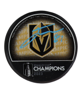 Jonathan Marchessault Signed Golden Knights 2023 Stanley Cup Champions Logo Hockey Puck (Fanatics) at PristineAuction.com