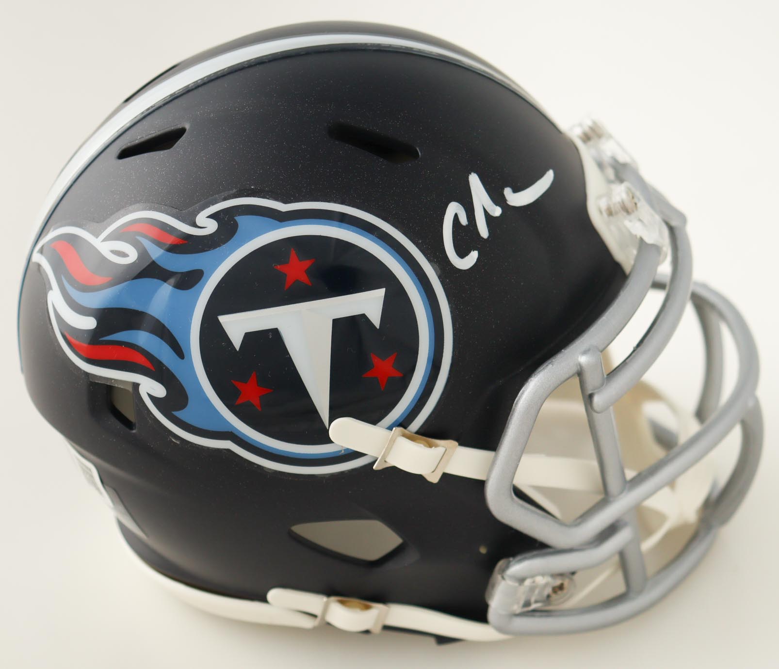 Chris Johnson Signed Titans Speed Mini Helmet (Beckett) at PristineAuction.com Chris Johnson Signed Titans Speed Mini Helmet (Beckett) at PristineAuction.com