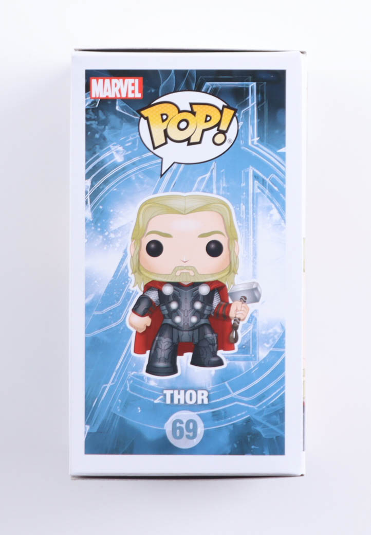 Chris Hemsworth Signed "Avengers: Age of Ultron" #69 Thor Bobble-Head Funko Pop! Vinyl Figure (JSA) at PristineAuction.com Chris Hemsworth Signed "Avengers: Age of Ultron" #69 Thor Bobble-Head Funko Pop! Vinyl Figure (JSA) at PristineAuction.com